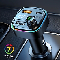 Multi-Colour Bluetooth Transmitter with Dual Charging Ports!