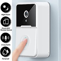 Wireless Night Vision Motion Sensor Doorbell with Chime