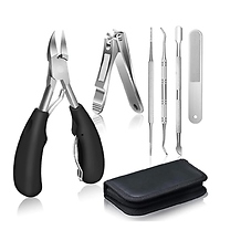 6-Piece Thick Nail Clippers Set - 2 Colours