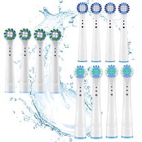 Toothbrush Heads Compatible with Oral B - 4, 8, 12, 16 or 24 Pack, 3 Styles