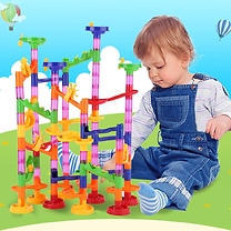 105-Piece Marble Run Toy Set