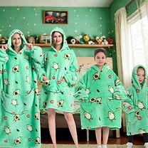 Matching Family Snuggle Blanket Hoodies - 9 Designs, 4 Sizes