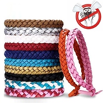 5-Pack of Mosquito-Repellent Waterproof Bracelets