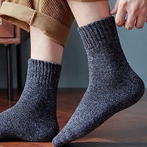 5 or 10-Pack of Warm Wool Socks - 5 Colours