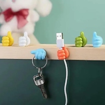 10-Piece Hand-Shaped Self Adhesive Mini Hook Holders