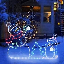 Christmas Decorative Glow Frame - 2 Designs