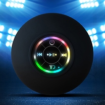 Waterproof Bluetooth Shower Speaker with LED Lights - 6 Colours