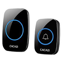 2-Piece Wireless Outdoor Doorbell - Black or White