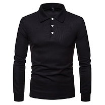 Men’s Long Sleeve Polo Shirts - 8 Colours & 5 Sizes