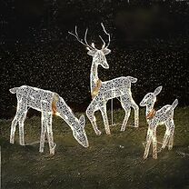1 or 3 Light-Up 2D Reindeer Outdoor Decorations! - 3 Sizes