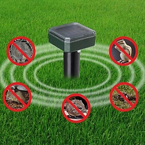 1 or 2 Solar-Powered Ultrasonic Pest Repellents!