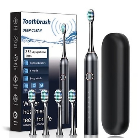 Rechargeable Electric Toothbrush - 6 Cleaning Modes!