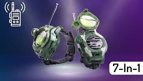 2-Pack of 7-in-1 Walkie-Talkie Watches