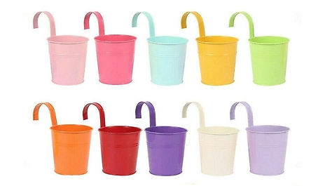 5, 10 or 20-Pack Hanging Flower Plant Pots