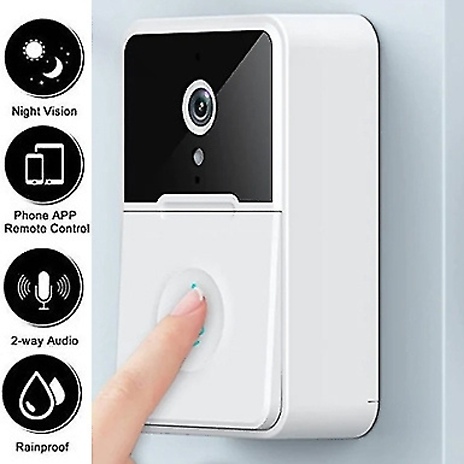 Wireless Night Vision Motion Sensor Doorbell with Chime