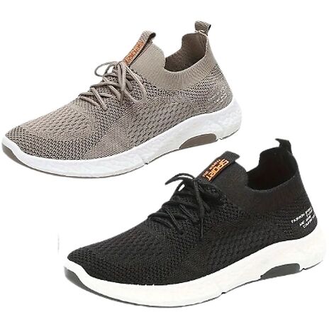Breathable Mesh Slip-On Running Shoes - 2 Colours, 6 Sizes