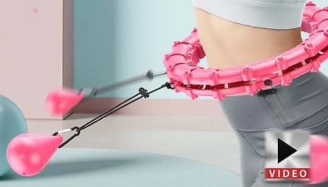 Adjustable Exercise Hoop with Suspended Weight - 2 Colours & 4 Sizes