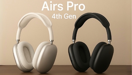 Airs Pro 4th Gen Noise Reduction Wireless Headphones – 5 Colours
