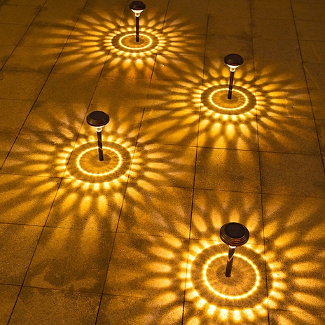 1, 2 or 4-Pack of Outdoor Solar Shadow-Casting Ambient Lights