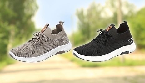 Breathable Mesh Slip-On Running Shoes - 2 Colours, 6 Sizes