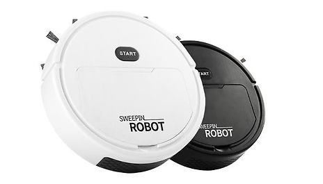 3-in-1 Smart Wireless Vacuum Cleaning Robot - Black or White!