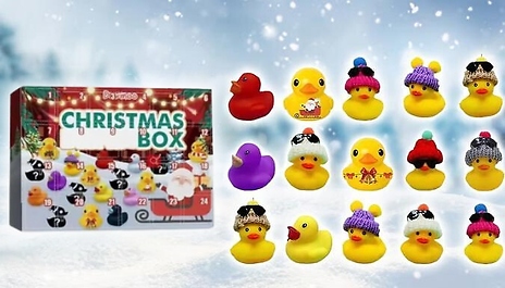 Christmas Rubber Duck Toy Advent Calendar - 4 Styles