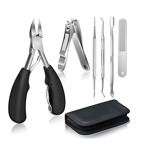 6-Piece Thick Nail Clippers Set - 2 Colours