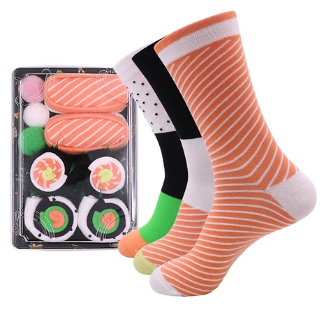 3, 4 or 5-Piece Unisex Sushi Socks Gift Set