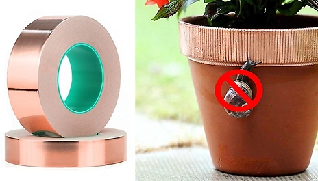 1, 2, or 4 Slug Repellent Copper Tape Rolls - 3mm to 18mm