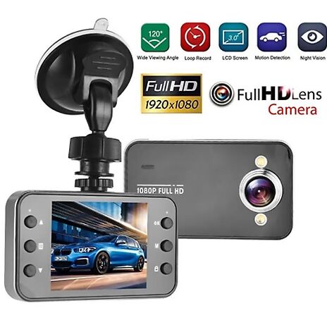 Motion-Sensor HD Night Vision Car Dash Camera Set - With Optional SD Card