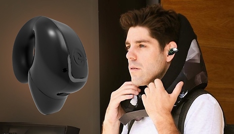 Single Ear Clip-On Wireless Headset - 3 Colours