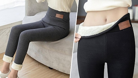 Fleece Lined Leggings - 2 Colours & 8 Sizes