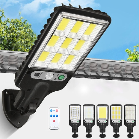 Outdoor LED Solar Motion Sensor Wall Light with Remote
