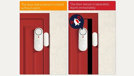 1, 6, 8, or 10-Pack Door & Window Sensor Alarm