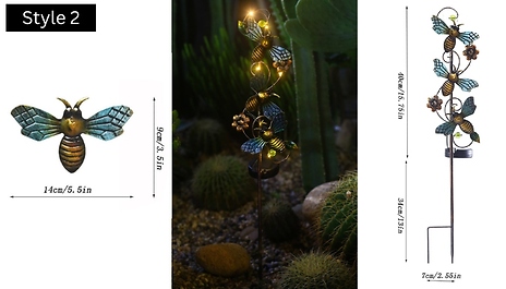 1 or 2-Pack of Animal Garden Solar Stake Lights - 5 Styles