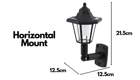 Solar Powered LED Victorian Lantern Light with Night Sensor