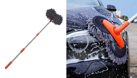 Dual-Head Mop & Brush Set or Replacement Head
