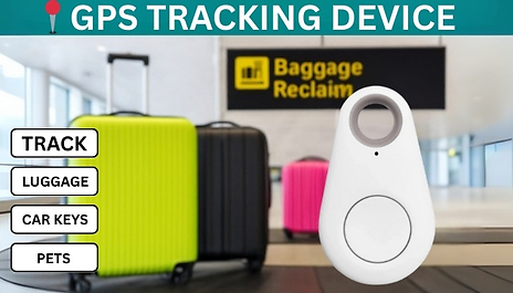 1, 2 or 3 GPS Tracker Key Rings - 8 Colours, 4 Designs