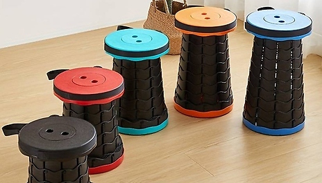 Height Adjustable Outdoor Telescopic Stool - 5 Colours