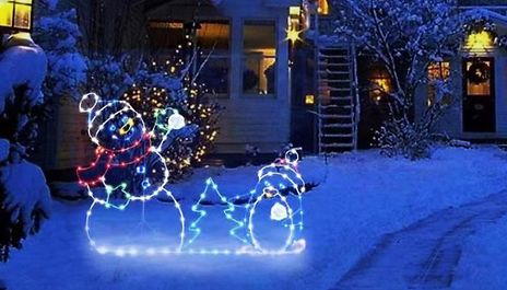 Christmas Decorative Glow Frame - 2 Designs
