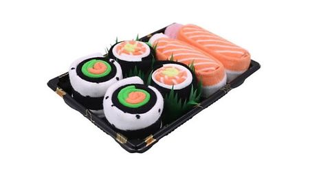 3, 4 or 5-Piece Unisex Sushi Socks Gift Set