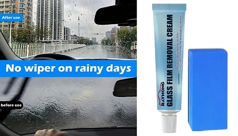 Water Repellent Car Glass Cleaning Cream - 1, 2 or 4-Pack