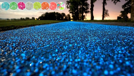50-1000 Glow-In-The-Dark Pebbles - 8 Colours
