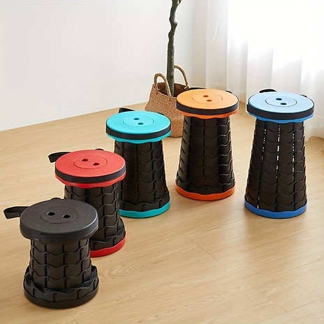 Height Adjustable Outdoor Telescopic Stool - 5 Colours