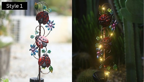 1 or 2-Pack of Animal Garden Solar Stake Lights - 5 Styles