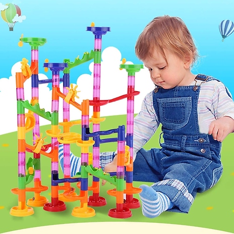 105-Piece Marble Run Toy Set