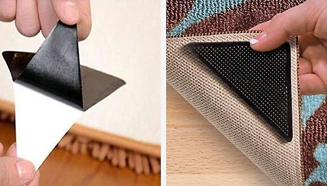 Reusable Anti-Slip Rug & Mat Grip Pads – 4, 8, 12 or 16-Pack
