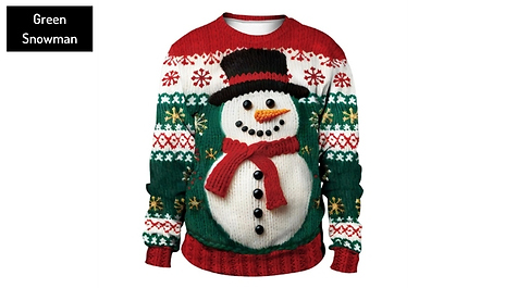 3D Christmas Jumpers - 3 Designs!
