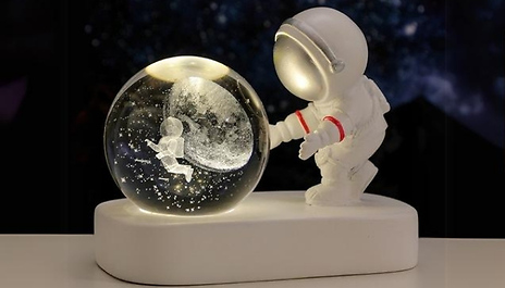 Crystal Ball Astronaut Bedside Night Light - 6 Designs