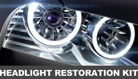Car Headlight Restoration Kit - Crystal Plated Polish, Scratch Remover & Yellowing Prevention